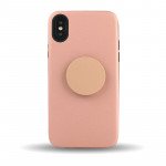 Wholesale iPhone Xs / X Pop Up Grip Stand Hybrid Case (Rose Gold)